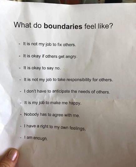What do boundaries feel like?